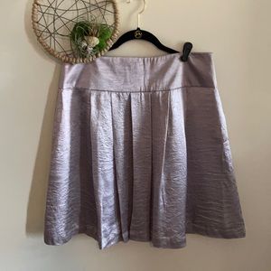 Silver midi skirt